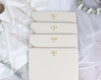 Pochette da matrimonio personalizzata per la sposa e le damigelle, borsetta da polso per la damigella d'onore, regalo per la madre della sposa.