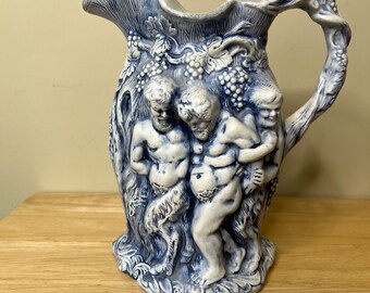 Minton Silenus Bacchus Style Stoneware Jug