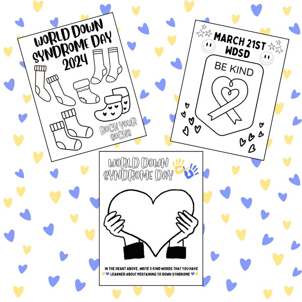 World Down Syndrome Day, Down Syndrome Awareness, October, DS, Down Syndrome Coloring Pages, Down Syndrome Activity Sheet, WDSD Teacher Page