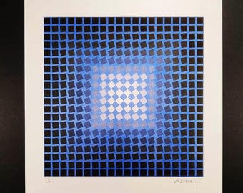 ヴィクトル・ヴァザルリ「ヴェガ・アルニー」リトグラフ、証明書