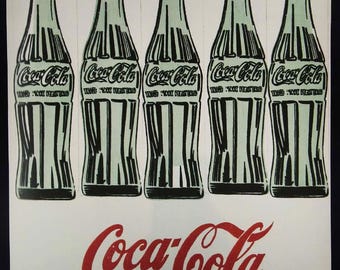Andy Warhols „Coca Cola“-Lithografie aus den 1980er Jahren, limitierte Auflage, vom CMOA mit Bleistift nummeriert. 60 cm / 23,62 Zoll
