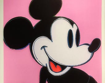 アンディ・ウォーホル「ミッキーマウス」限定版リトグラフプリント