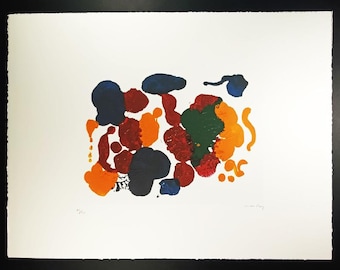 1970s Man Ray Limited Edition Lithograph. Author's signature and Numbered in Pencil.