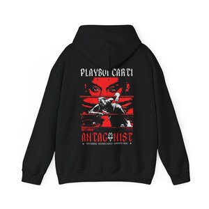 Sudadera con capucha Playboi Carti - Sudadera con capucha Whole Lotta Red - Sudadera con capucha Antagonistic Tour