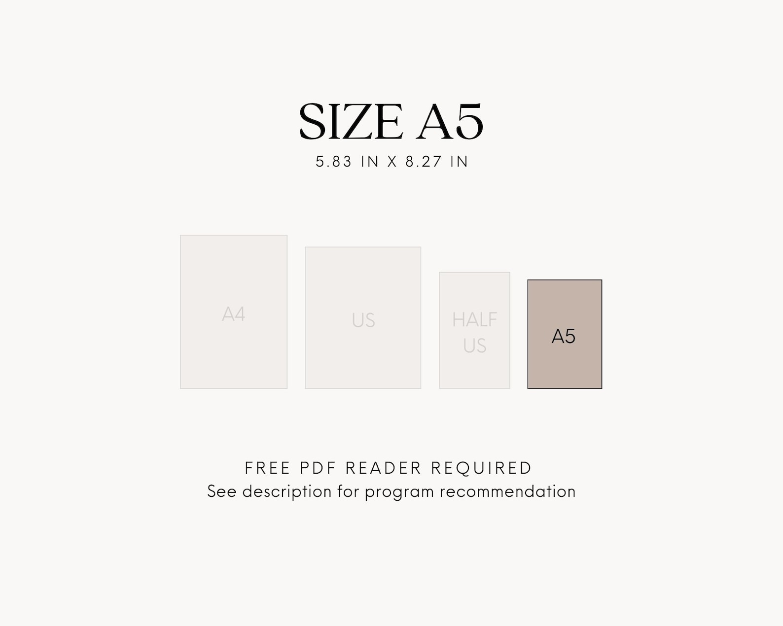 2026 A5 Weekly Planner Inserts, Printable Minimalist Horizontal Layout ...