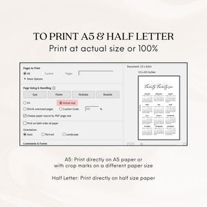 Text with screenshot of print dialog with pink rectangle highlight.