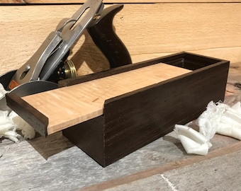 Caixa para canetas/lápis/lembranças/joias feita à mão em madeira wengué, presente de alta qualidade, peça única, fabricada com orgulho nos EUA.