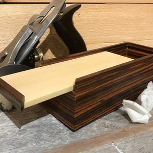 Handmade ZEBRA WOOD Pen/Pencil/Keepsake/Jewelry Box, Gift, High Quality, One of a Kind, Made Proudly in the USa
