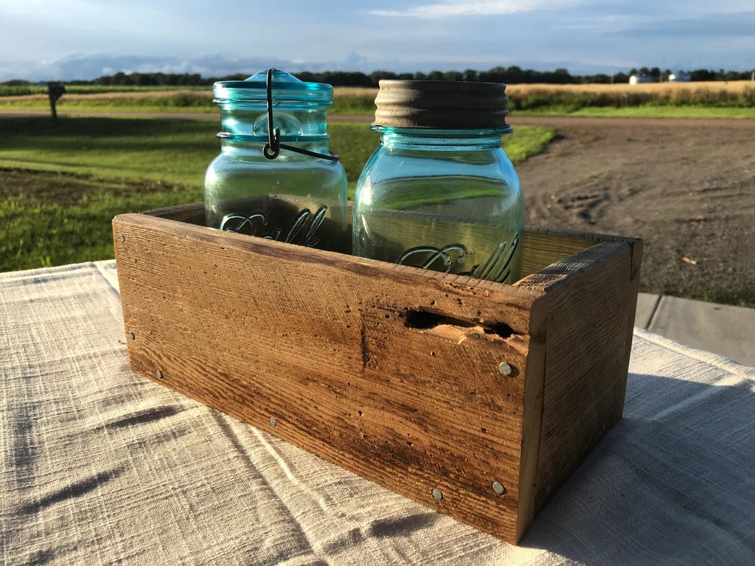 Reclaimed Barnwood Box Rustic Farmhouse Planter Box/shelf/shadow Box ...