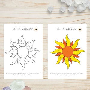 Sun Stained Glass PatternDigital Stained Glass Design, PNG + PDF, svg, Window decor DIY