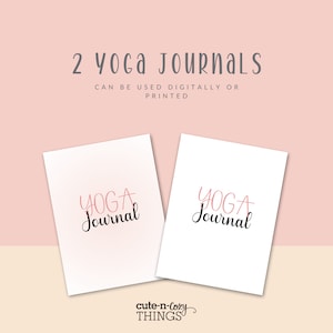 YOGA PLANNER, Yoga Journal | Yoga poses planner | Printable Yoga tracker | Weekly Reflection