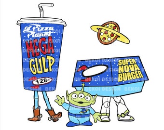 Pizza Planet Png Svg, Aliens Svg Png, Foods and Drinks Svg, Pizza Box Party Svg Png, Toy Story Png Svg, Woody Png, Buzz Lightyear Png
