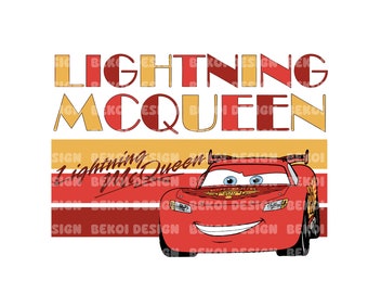 Cars Png, Lightning McQueen Png, Think Fast Cars Png, Diseño de sublimación de autos Png, Sólo Png, Archivo digital, Descarga instantánea