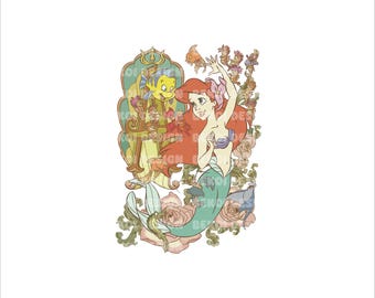 Ariel Png, Little Mermaid Png, Ariel png, Mermaid Clipart, Little Mermaid Png, Princess Png, Instant Download, Digital File, Only Png