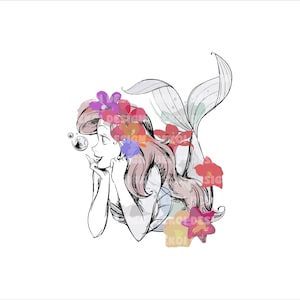 Ariel Png, Little Mermaid Png Svg, Ariel png, Mermaid Clipart, Little Mermaid Png, Princess Png, Instant Download, Digital File