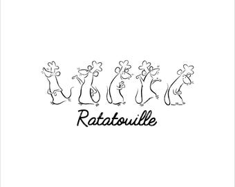 Ratatouille Svg, Ratatouille Cricut Svg, Ratatouille Png, Ratatouille Silhouette, Ratatouille, Ratatouille Sublimation, Digital File