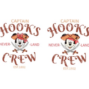 Captain Hook's Crew Png, Captain Png, Family Vacation Png, Magical Kingdom Png, Family Trip Png, Vacay Mode Png, Digital File