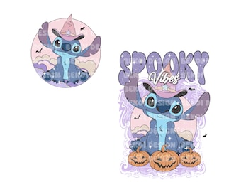Two Sided Stitch Halloween Shirt Png, Stitch Witch Halloween Png, Stitch Skeleton Png, Spooky Stitch Png, Trick Or Treat Png, Halloween Png