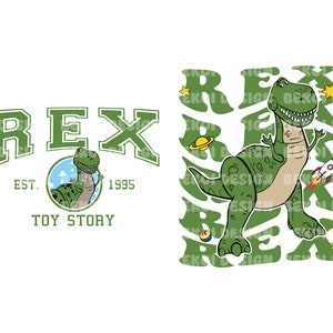 Toy Story Rex Two-sided Shirt Png, Rex Png, Dinosaur Rex Png, Rex Sublimation, Toy Story Png, Rex Sublimation, Rex Shirt Png, Only Png