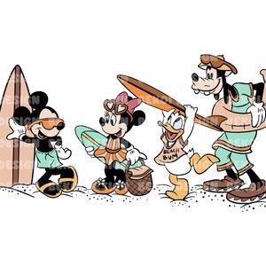Mickey and Friends Summer Vibes Png Svg, Mouse Png, Summer Vibes Png, Summer Shirt Png, Beach Png, Summer Png, Magical Summer Png Svg