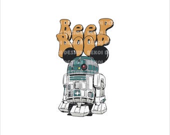 Beep Boop Png, R2-D2 Star Wars Png, Mouse Star Wars Png, Star Wars Clipart, Darth Vader Png, Instant Download, Mouse Png, BB-8 Png