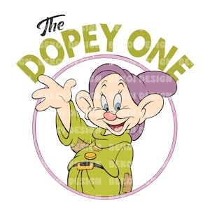Dopey One Png Svg, Cricut Svg, Snow white Png Svg, Princesses Png, Vintage Princess Png, Vacay Mode Png, Family Trip Png, Magical Kingdom