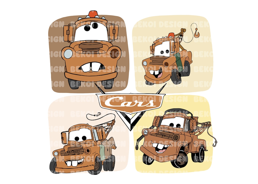Retro Tow Mater Png, Tow Mater Png, Mater Clipart, Cars Png, Retro ...
