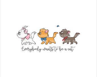 Aristocats Svg, Aristocats Pvg, Marie Svg, Cat Svg, Cat Mom Svg, Layered Svg, Aristocats Shirt Design, Aristocats Sublimation, Trip Svg