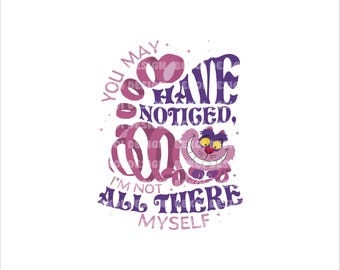 Cheshire Cat Svg, Cheshire Cat Png, Alice In Wonderland Svg, Vacation Svg, Cheshire Sublimation, Cheshire Png, Not All There Png Svg
