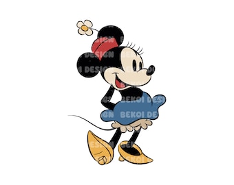 Retro Mickey And Friends PNG, Retro Minnie PNG, Mickey Mouse Digital, Mickey And Minnie PNG, Mickey And Co, Only Png, Digital Download