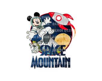 Mouse And Friends Space Mountain Png, Space Mountain Png, Retro Mouse Png, Astronaut Mickey Png, Mickey Shirt Png, Family Trip Png, Only Png