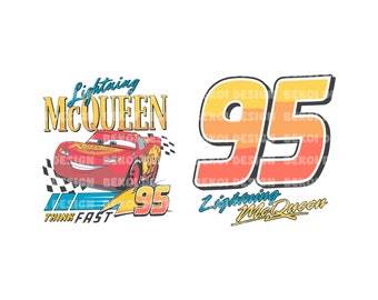 Cars Png, Lightning McQueen Png, Think Fast Cars Png, Diseño de sublimación de autos Png, Sólo Png, Archivo digital, Descarga instantánea