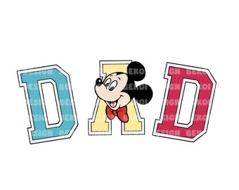 Mouse Dad Png, Mouse Dad Svg, Svg For Cricut Sublimation, Father's Day Svg, Father's Day Png, Family Vacation Svg, Family Trip Png
