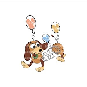 Retro Slinky Dog Png, Slinky Dog Png, Toy Story Png, Sublimacja, Toy Story Clipart, Vacay Mode Png, Magical Kingdom Png, Family Trip Png