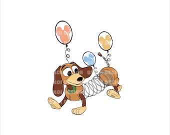 Perro Slinky Retro Png, Perro Slinky Png, Toy Story Png, Sublimación, Clipart De Toy Story, Modo Vacay Png, Reino Mágico Png, Viaje Familiar Png