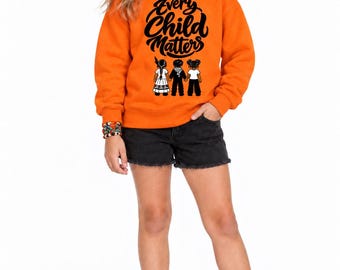 Every Child Matters Orange Shirt Day | Indigenous Solidarity & Multicultural Kids T-Shirt Graphic | Digital Download I Justice I Palestine