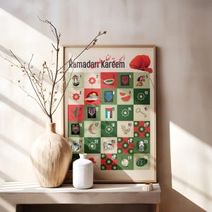Palestine - Themed Ramadan Advent Calendar – Ramadan activity and decoration, digital download, muslim kids, 30 days