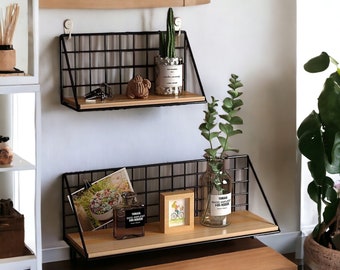 Wall Mounted Shelves, Wooden Shelf, Wood Shelves, Hanging Shelves, Storage Racks, Hanging Racks