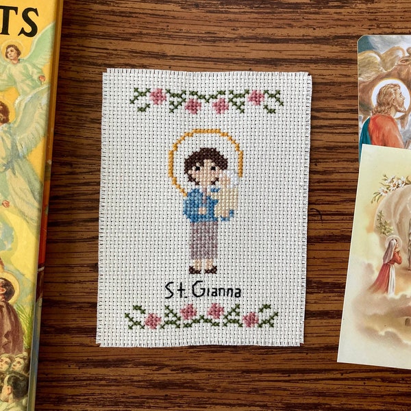 Catholic Cross Stitch Saint Catholic Homeschool St Gianna Cross Stitch Liturgical Homeschool Catholic Mothers Day Gift Cross Stitch Pattern