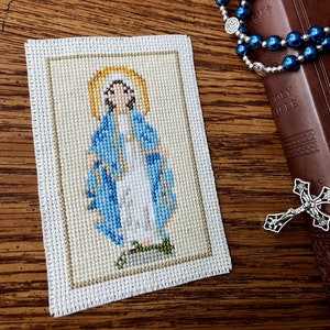 Catholic Cross Stitch Catholic Mother Cross Stitch Mother Mary Cross Stitch Pattern Catholic Saint Cross Stitch Mary Queen of Saints PDF