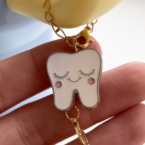Cute Tooth Stanley Cup Charm Accessory 40oz Tumbler Water Bottle Decoration - Handle Stanley Cup Accessories for Dental Hygienist Assistant