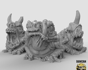 Plague Toads, Resin Miniature for Dungeons & Dragons, Board Game, Wargame