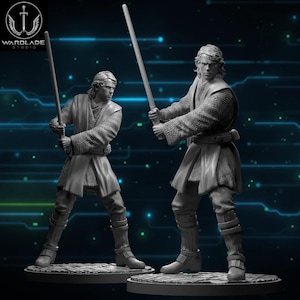 SW Anakin Skywalker, 3D-Druck 35mm und 40mm für Brettspiele SW Legion und SW Shatterpoint