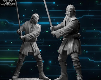 SW Anakin Skywalker, Impresión 3D de 35mm y 40mm para Juegos de Mesa SW Legion y SW Shatterpoint