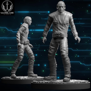 SW Lobot, 3D Print 35mm and 40mm for Board Game SW Legion and SW Shatterpoint
