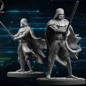 SW Darth Vader Jedi Hunter, 3D Printed 35mm and 40mm for Board Game SW Legion and SW Shatterpoint, Wargame