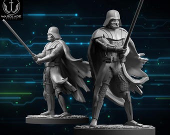 SW Darth Vader Jedi Hunter, 3D Printed 35mm and 40mm for Board Game SW Legion and SW Shatterpoint, Wargame