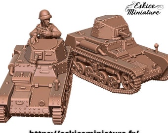 Tanque francés AMR33, Segunda Guerra Mundial, Escala 15mm, 20mm y 28mm, WW2, Juego de guerra histórico