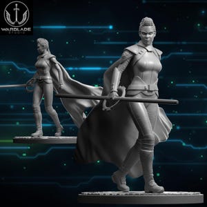 SW Third Sister, 3D Print 35mm and 40mm for SW Legion and SW Shatterpoint, Board Game