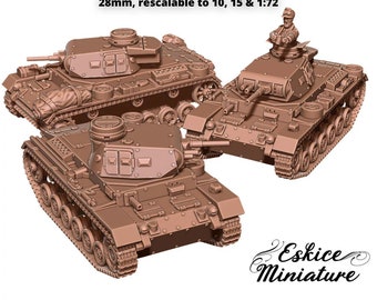 Maquette 3D Imprimée Marder III 7,62cm Pak 36 WWII - Échelles Multiples, Résine